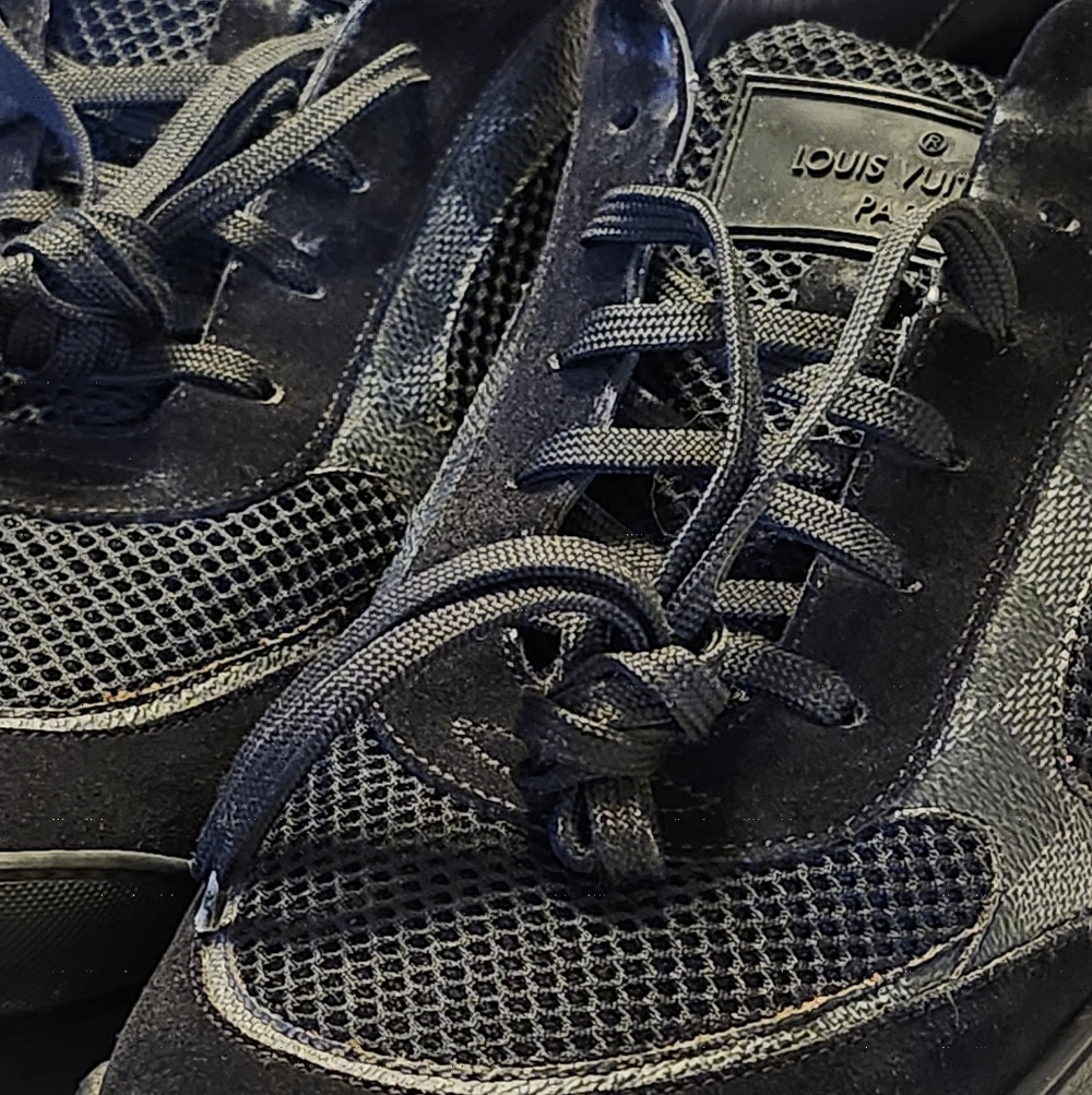 Louis Vuitton Men's Dark Mesh Sneakers GRAPHITE DAMIER